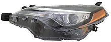 Rareelectrical NEW LEFT HEADLIGHT COMPATIBLE WITH TOYOTA COROLLA L 2017-19 LED BULB 81150-02M70 TO2502249