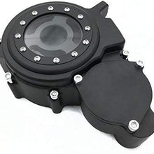 HTTMT MT313-002A-BLACK Billet Aluminum Engine Stator Cover See Through Compatible with Suzuki GSXR 600/750 2006-2016 Black Left