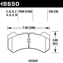 Hawk Performance HB650F.730 HPS Performance Ceramic Brake Pad