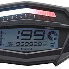 XinQuan Wang Speedometer Modified Digital LCD Liquid Meter for Motorcycle Electronic Odometer Suitable for K-a-w-a-s-a-k-i Z1000 Auto Gauge