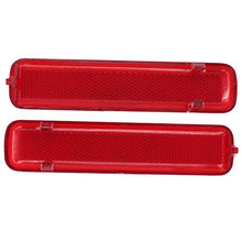 NewYall Pack of 2 Rear Left Driver and Right Passenger Side Door Red Reflector Panel