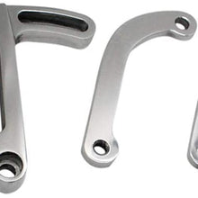 Polished Aluminum Power Steering Bracket Kit For LWP Chevy SBC Small Block 262-400