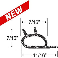 Steele Rubber Products RV Compartment Door Seal - Peel-N-Stick Small P with Ears - Sold and Priced per Foot 70-3852-272