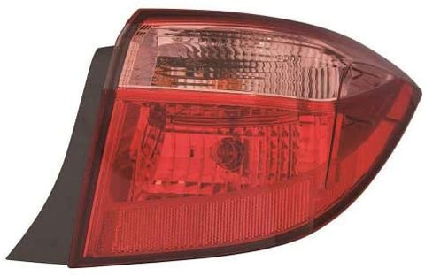 Go-Parts - for 2017 - 2018 Toyota Corolla Tail Light Rear Lamp Assembly Replacement - Right (Passenger) (CAPA Certified) 81550-02B00 TO2805130C Replacement