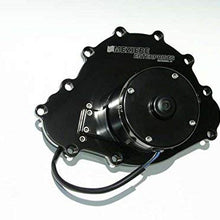 Meziere WP103S Black Billet Electric Water Pump for Pontiac