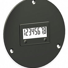 LCD Hour Meter, 3-Hole, 2.87 in Flange