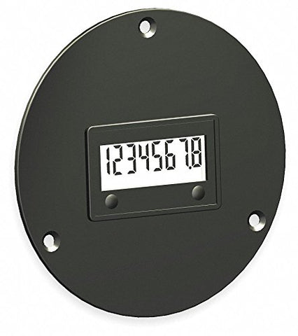 LCD Hour Meter, 3-Hole, 2.87 in Flange