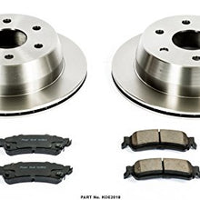 Power Stop KOE2018 Autospecialty Rear Replacement Brake Kit-OE Brake Rotors & Ceramic Brake Pads