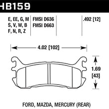 Hawk Performance HB159N.492 HP Plus Brake Pad