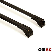 OMAC Roof Racks Lockable Cross Bars Carrier Cargo Racks Rail Aluminium Silver Set 2 Pcs. for Audi Q7 (4L) 2007-2015