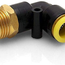 Helix HEXAF8 Elbow (90 Degree Elbow 1/2 NPT to 1/2 Push Tube Air Fitting)