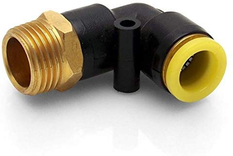 Helix HEXAF8 Elbow (90 Degree Elbow 1/2 NPT to 1/2 Push Tube Air Fitting)