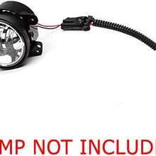 iJDMTOY (2) LED Fog Lamps Conversion Adapter Wires Compatible With 2007-2009 Jeep Wrangler JK (Good With JW Speaker 6045 6145 or Truck-Lite 80275)