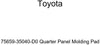 TOYOTA Genuine 75659-35040-D0 Quarter Panel Molding Pad