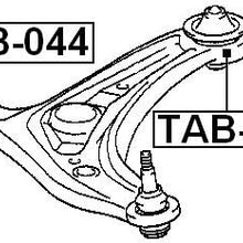 4806959075 - Rear Arm Bushing (for Front Lower Control Arm) For Toyota - Febest