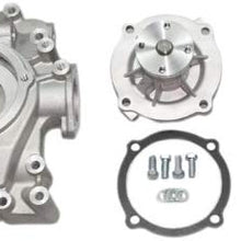 PRW 1474400 Performance Quotient As-Cast 5/8" Pilot Shaft High Flow Aluminum Water Pump for Mopar 361-440, 1958-71 Hemi and BB 68-79