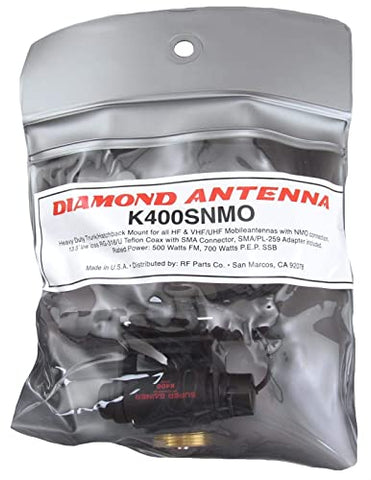 Diamond K400S-NMO Lip Mount, 2-axis Adjustable Antenna Vehicle Mount