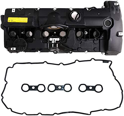 Engine Valve Cover with Gasket & Bolts 11127552281 for 3.0L 2007-2013 128i 328i 328xi 528i 528xi X3 X5 Z4 3.0L N51 N52 Engine