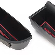 Vesul Black Front Row Door Side Storage Box Handle Pocket Armrest Phone Container Fits on Toyota Highlander 2014 2015 2016 2017 2018 2019