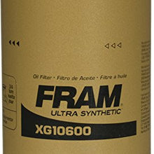 FRAM Ultra Synthetic Automotive Replacement Oil Filter, Designed for Synthetic Oil Changes Lasting up to 20k Miles, XG10600 (Pack of 1)