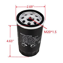 Kvjicdo 122-0836 Oil Filter Compatible with RV QG 5500/7000 Series HGJAA HGJAB HGJAC Spin-on Rep 01220836 B7238 PH2875 PH10027