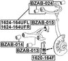 A1643330314 - Arm Bushing (for Front Lower Control Arm) For Mercedes - Febest
