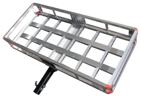 500 Lb Hitch Mount Hual Aluminum Cargo Carrier Basket (ALUMCARGOCARRIER#92655)