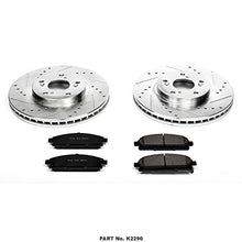 Power Stop K2290 Front Z23 Carbon Fiber Brake Pads with Drilled & Slotted Brake Rotors Kit