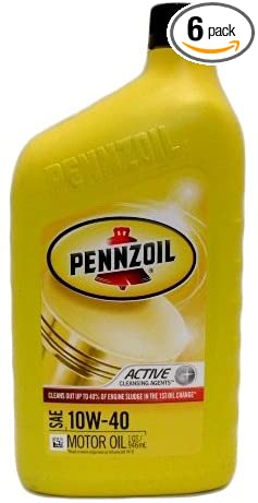 Pennzoil New 808259 Motor Oil 10W-40 1Qt (-Pack) Fluids Wholesale Bulk Automobile Fluids
