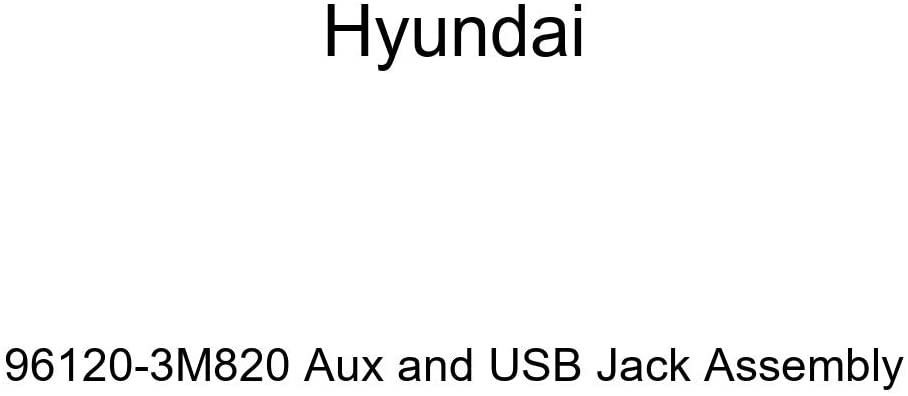 Genuine Hyundai 96120-3M820 Aux and USB Jack Assembly