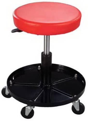 Pro-Lift C-3001 Pneumatic Chair with 300 lbs Capacity – Black / Red