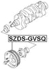 1261071C11 - Crankshaft Pulley Engine For Suzuki - Febest