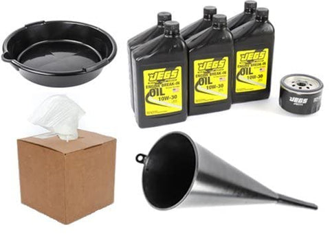 JEGS Performance Products JG111K2 Break-In Oil Change Kit Filter: 3.8 Dia. x 2.6