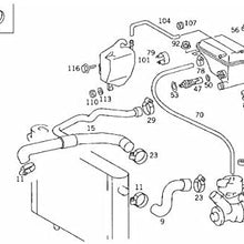 Genuine Mercedes-Benz Expansion Tank 124-500-15-49