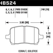 Hawk Performance HB524F.740 HPS Performance Ceramic Brake Pad