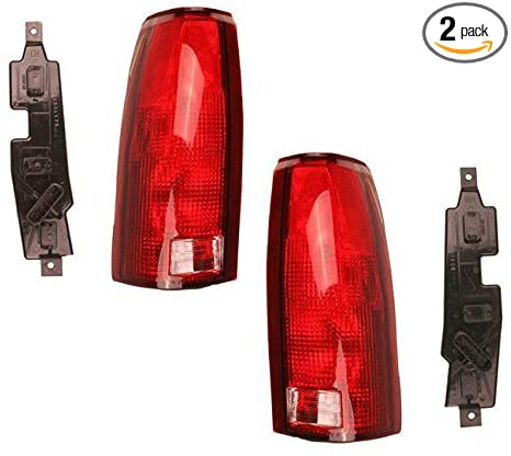 88 - 99 Chevrolet Silverado GMC Sierra Taillight Pair Set Taillamp with Circuit board Driver and Passenger Blazer Escalade Suburban Tahoe Yukon by Not OEM