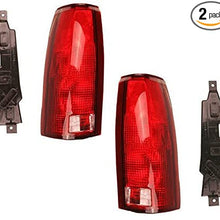 88 - 99 Chevrolet Silverado GMC Sierra Taillight Pair Set Taillamp with Circuit board Driver and Passenger Blazer Escalade Suburban Tahoe Yukon by Not OEM