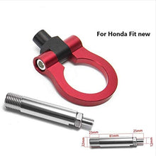 Epmn Sport Japan Model Car Auto Trailer Tow Hook Ring Eye Towing Front Rear Aluminum for Honda FIT New TR-RTHLPH005 (Red)