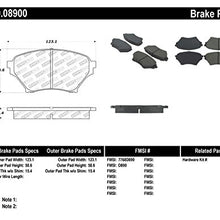 StopTech 309.08900 Sport Brake Pads with Shims and Hardware