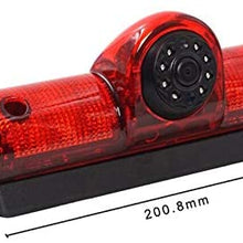 Mintus Car LED Brake Light IR Rear View CMOS Waterproof HD Camera Parking Camera for compatible with Nissan NV Passenger and Cargo Van 2009-2014