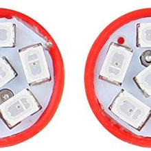 cciyu 194 Extremely Bright LED Bulbs 6-3020-SMD Dashboard Gauge Light Speedometer Odometer Tachometer LED light Wedge T10 168 2825 W5W Red Pack of 20