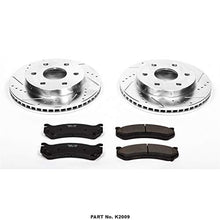 Power Stop K2009 Front Z23 Carbon Fiber Brake Pads with Drilled & Slotted Brake Rotors Kit