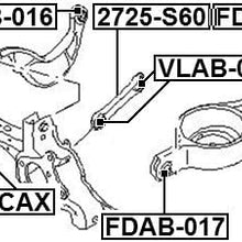 31317603 - Arm Bushing (for Lateral Control Arm) For Volvo - Febest