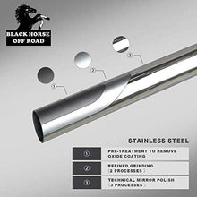 Black Horse Off Road 17A035700A2MSS-PLB Stainless Steel Grille Guard Kit with 7" Black LED Lights Compatible with 2007 2013 Chevrolet Silverado 1500