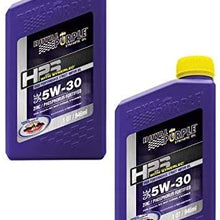 Royal Purple HPS 5W-30 Synthetic Motor Oil w Synerlec Additive Technology - 1 qt. (Case of 2)