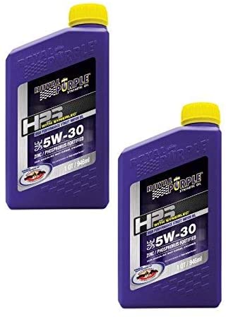 Royal Purple HPS 5W-30 Synthetic Motor Oil w Synerlec Additive Technology - 1 qt. (Case of 2)