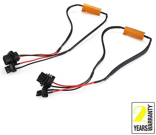 2PCS 7440 HID LED Headlight Canbus Decoder Anti Flickering Resistor Decoder