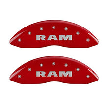 MGP Caliper Covers 55001SRMHRD Caliper Cover with Red Powder Coat Finish, (Set of 4)
