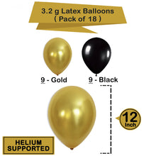 Gold 50th Birthday Decorations Kit – Large, Pack of 26 | Number 5 and 0 Party Balloons Supplies | Black Happy Birthday Banner | Perfect for 50 Years Old Décor