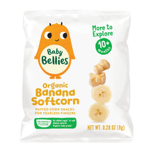 (7 Pack) Little Bellies Stage 2 Organic Banana Puffs Baby Snacks, 0.28 oz Bag
